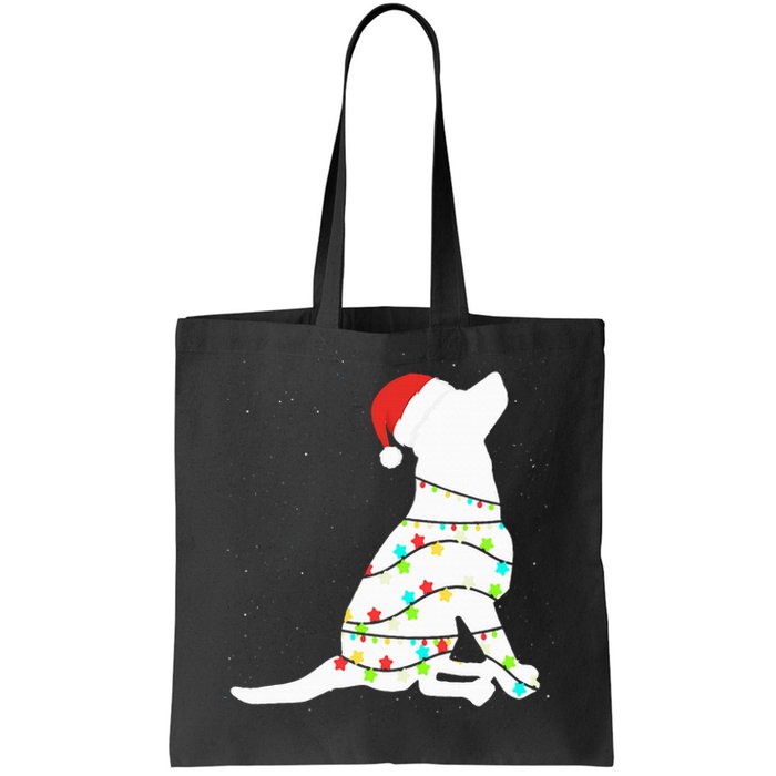 Christmas Lights Labrador Retriever Dog Lover Gift Tote Bag