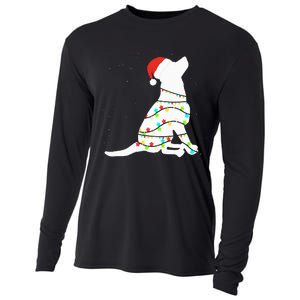 Christmas Lights Labrador Retriever Dog Lover Gift Cooling Performance Long Sleeve Crew