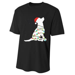 Christmas Lights Labrador Retriever Dog Lover Gift Performance Sprint T-Shirt