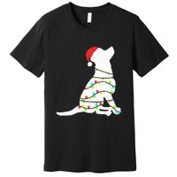 Christmas Lights Labrador Retriever Dog Lover Gift Premium T-Shirt