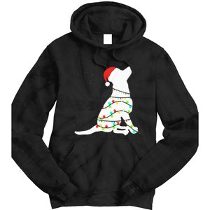 Christmas Lights Labrador Retriever Dog Lover Gift Tie Dye Hoodie