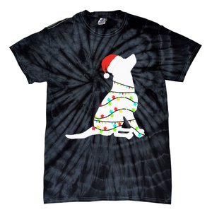 Christmas Lights Labrador Retriever Dog Lover Gift Tie-Dye T-Shirt