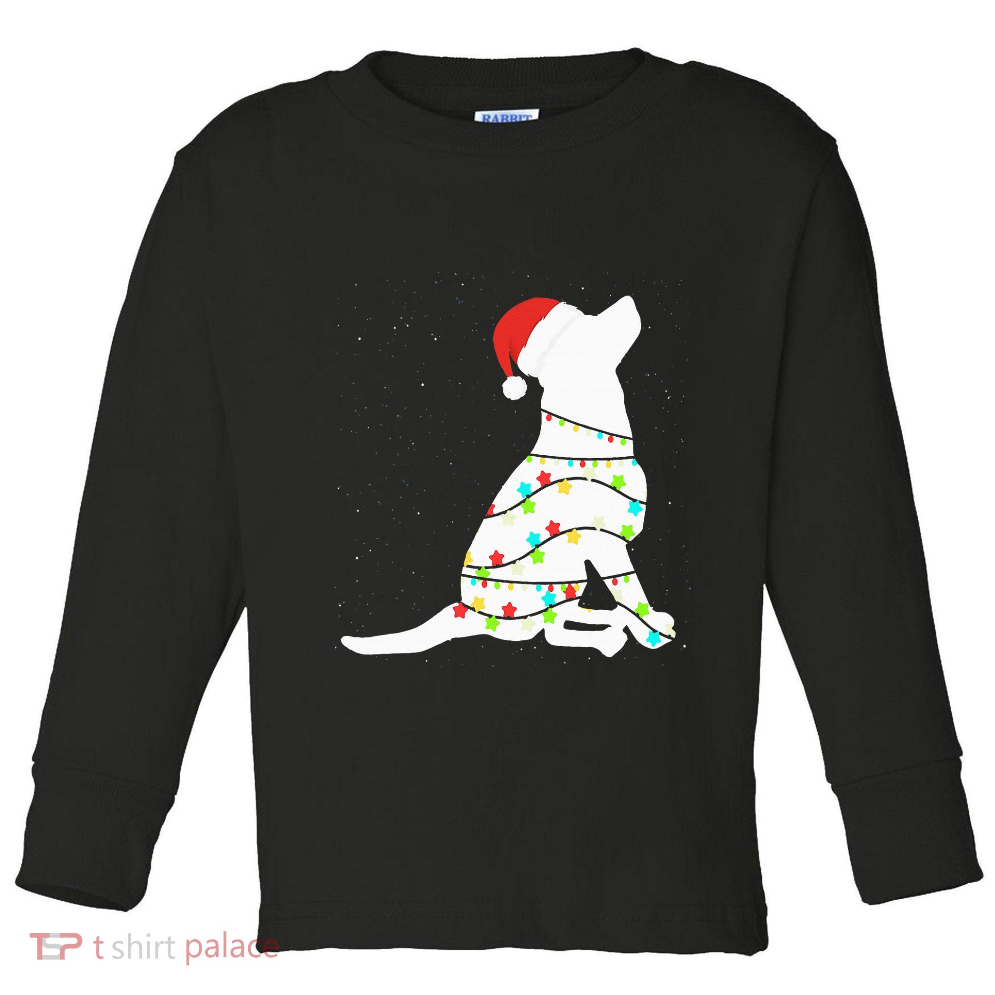 Christmas Lights Labrador Retriever Dog Lover Gift Toddler Long Sleeve Shirt