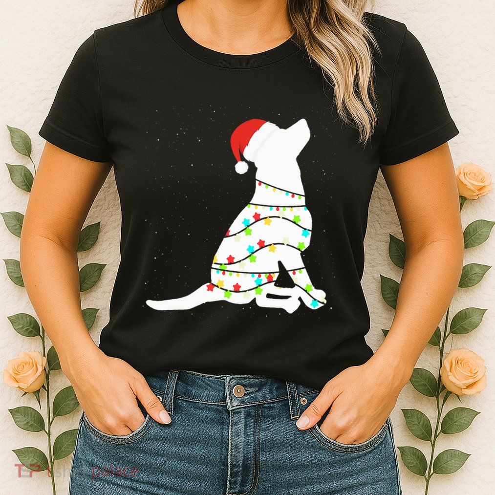 Christmas Lights Labrador Retriever Dog Lover Gift Womens T-Shirt