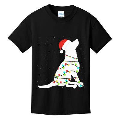 Christmas Lights Labrador Retriever Dog Lover Gift Kids T-Shirt