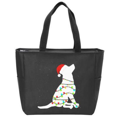Christmas Lights Labrador Retriever Dog Lover Gift Zip Tote Bag