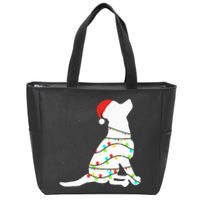 Christmas Lights Labrador Retriever Dog Lover Gift Zip Tote Bag