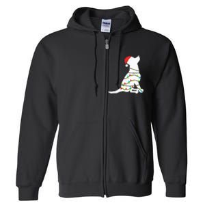 Christmas Lights Labrador Retriever Dog Lover Gift Full Zip Hoodie