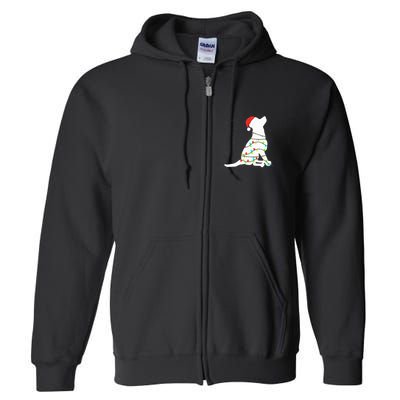 Christmas Lights Labrador Retriever Dog Lover Gift Full Zip Hoodie