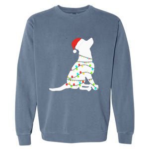 Christmas Lights Labrador Retriever Dog Lover Gift Garment-Dyed Sweatshirt