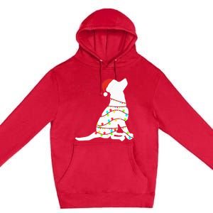 Christmas Lights Labrador Retriever Dog Lover Gift Premium Pullover Hoodie