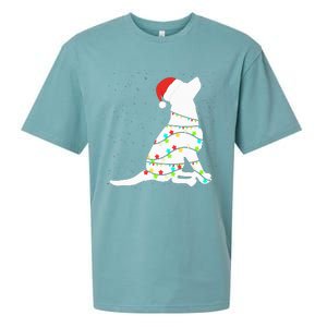 Christmas Lights Labrador Retriever Dog Lover Gift Sueded Cloud Jersey T-Shirt