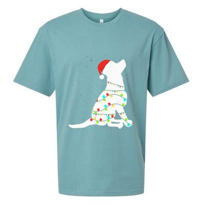 Christmas Lights Labrador Retriever Dog Lover Gift Sueded Cloud Jersey T-Shirt