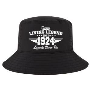 Certified Living Legend Since 1924 Legends Never Die 100th Birthday Cool Comfort Performance Bucket Hat