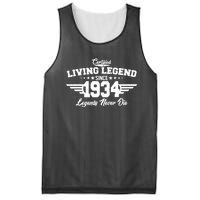 Certified Living Legend Since 1934 Legends Never Die 90th Birthday Mesh Reversible Basketball Jersey Tank