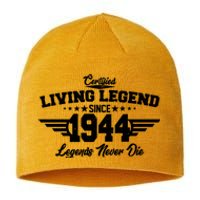 Certified Living Legend Since 1944 Legends Never Die 80th Birthday Sustainable Beanie