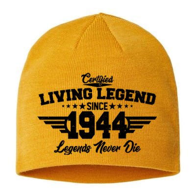 Certified Living Legend Since 1944 Legends Never Die 80th Birthday Sustainable Beanie