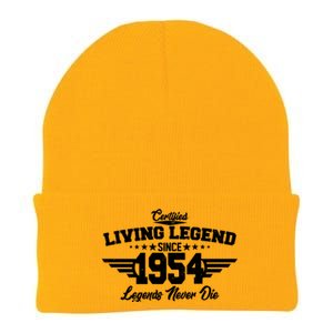 Certified Living Legend Since 1954 Legends Never Die 70th Birthday Knit Cap Winter Beanie