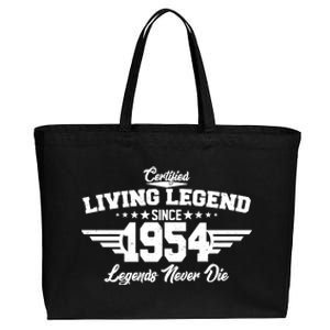 Certified Living Legend Since 1954 Legends Never Die 70th Birthday Cotton Canvas Jumbo Tote