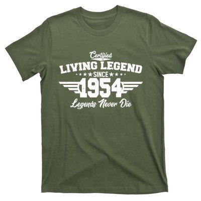 Certified Living Legend Since 1954 Legends Never Die 70th Birthday T-Shirt