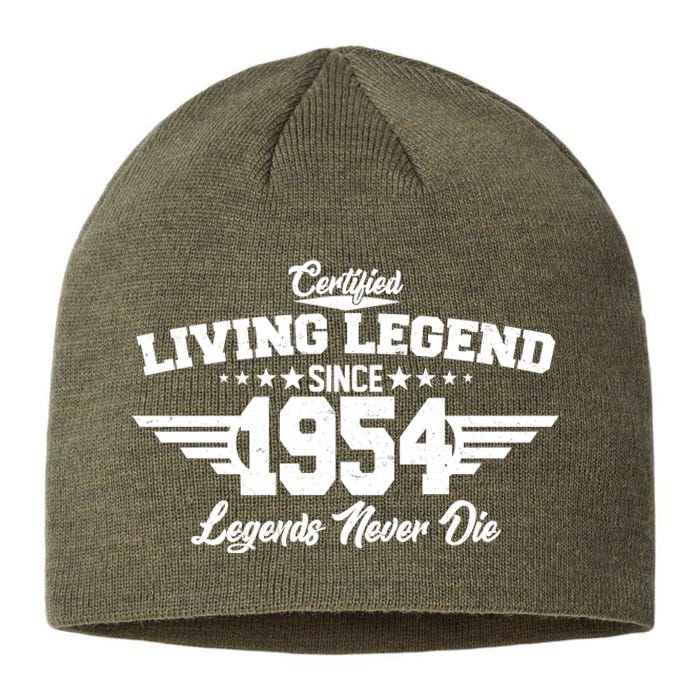 Certified Living Legend Since 1954 Legends Never Die 70th Birthday Sustainable Beanie