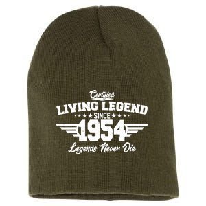 Certified Living Legend Since 1954 Legends Never Die 70th Birthday Short Acrylic Beanie