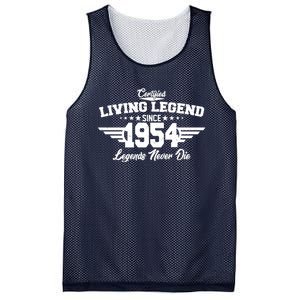 Certified Living Legend Since 1954 Legends Never Die 70th Birthday Mesh Reversible Basketball Jersey Tank