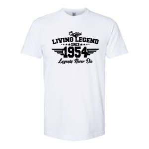 Certified Living Legend Since 1954 Legends Never Die 70th Birthday Softstyle CVC T-Shirt