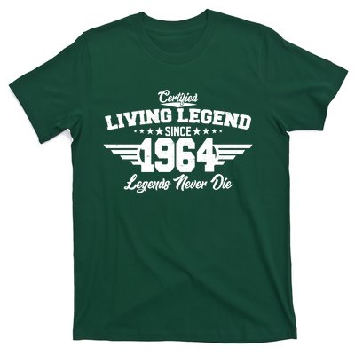 Certified Living Legend Since 1964 Legends Never Die 60th Birthday T-Shirt