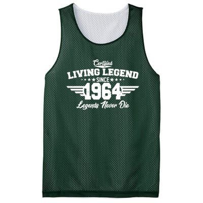 Certified Living Legend Since 1964 Legends Never Die 60th Birthday Mesh Reversible Basketball Jersey Tank