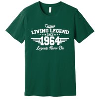 Certified Living Legend Since 1964 Legends Never Die 60th Birthday Premium T-Shirt