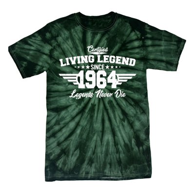 Certified Living Legend Since 1964 Legends Never Die 60th Birthday Tie-Dye T-Shirt