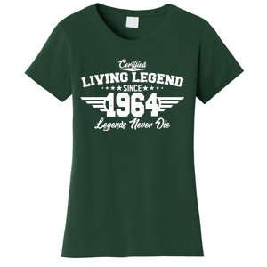 Certified Living Legend Since 1964 Legends Never Die 60th Birthday Women's T-Shirt