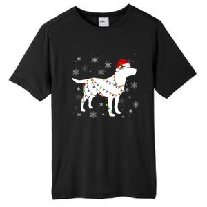 Christmas Lights Labrador Retriever Dog Lover Gift Tall Fusion ChromaSoft Performance T-Shirt