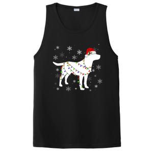 Christmas Lights Labrador Retriever Dog Lover Gift PosiCharge Competitor Tank