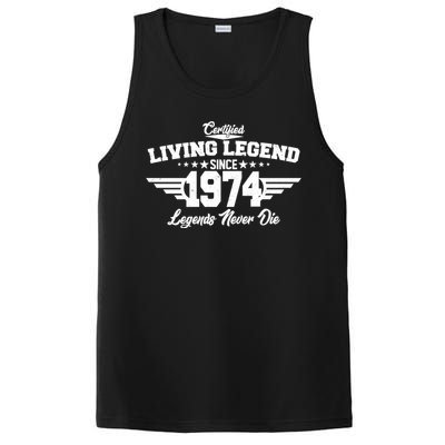 Certified Living Legend Since 1974 Legends Never Die 50th Birthday PosiCharge Competitor Tank