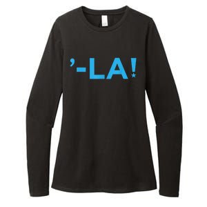 Comma La La Design Womens CVC Long Sleeve Shirt