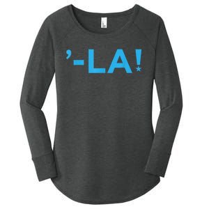 Comma La La Design Women's Perfect Tri Tunic Long Sleeve Shirt