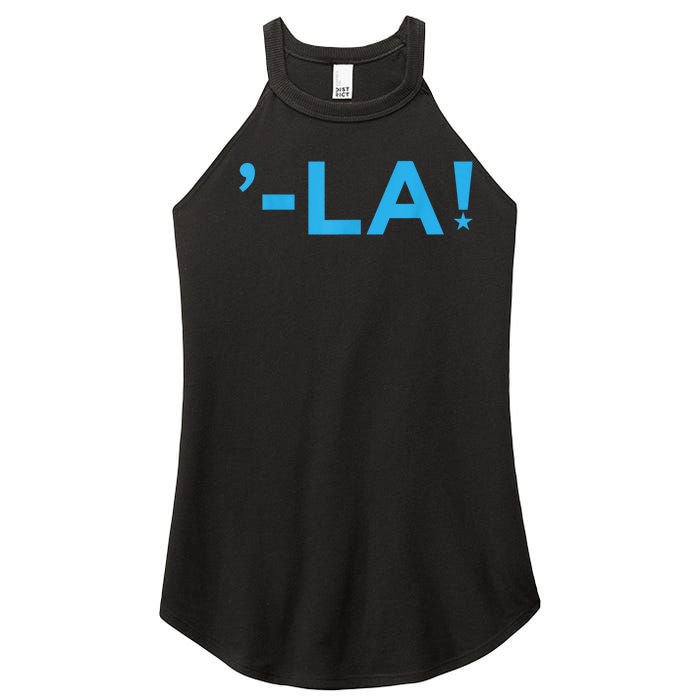 Comma La La Design Women's Perfect Tri Rocker Tank