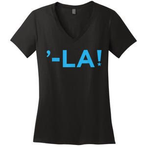 Comma La La Design Women's V-Neck T-Shirt