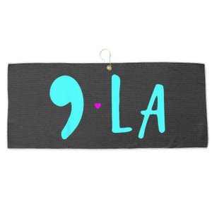 Comma La Love For Kamala Harris Inspirational Vice President Large Microfiber Waffle Golf Towel