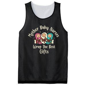 Christmas L&D Labor Mother Baby Nurses Wrap the Best Gifts Mesh Reversible Basketball Jersey Tank