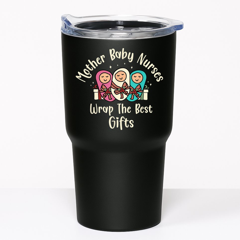 Christmas L&D Labor Mother Baby Nurses Wrap the Best Gifts Tumbler
