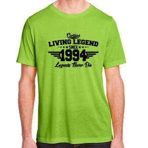 Certified Living Legend Since 1994 Legends Never Die 30th Birthday Adult ChromaSoft Performance T-Shirt