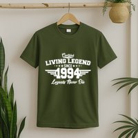 Certified Living Legend Since 1994 Legends Never Die 30th Birthday T-Shirt