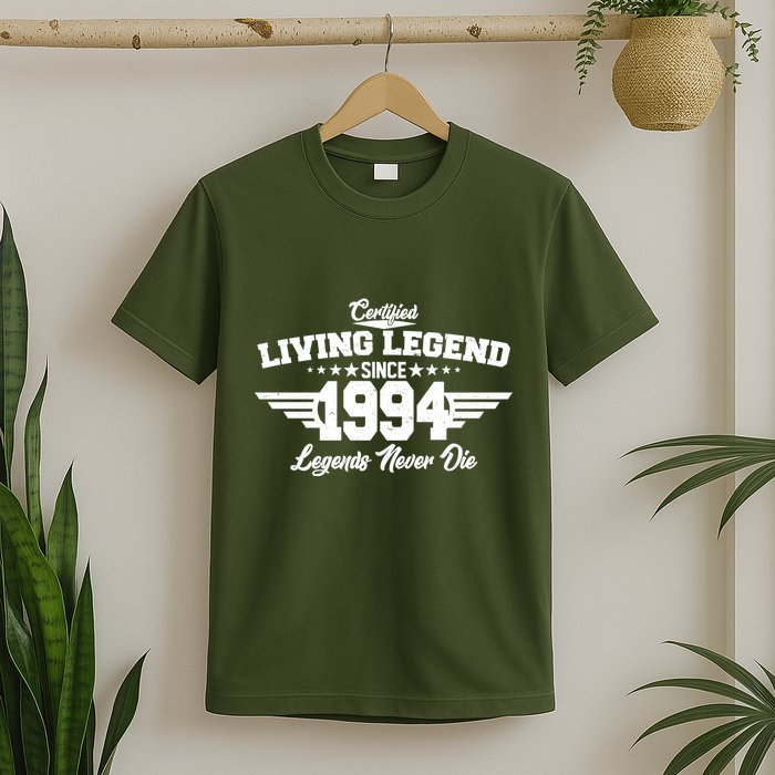 Certified Living Legend Since 1994 Legends Never Die 30th Birthday T-Shirt