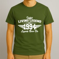 Certified Living Legend Since 1994 Legends Never Die 30th Birthday T-Shirt