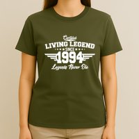 Certified Living Legend Since 1994 Legends Never Die 30th Birthday T-Shirt