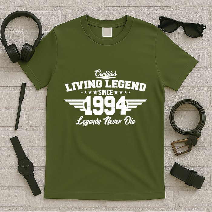 Certified Living Legend Since 1994 Legends Never Die 30th Birthday T-Shirt