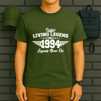 Certified Living Legend Since 1994 Legends Never Die 30th Birthday T-Shirt